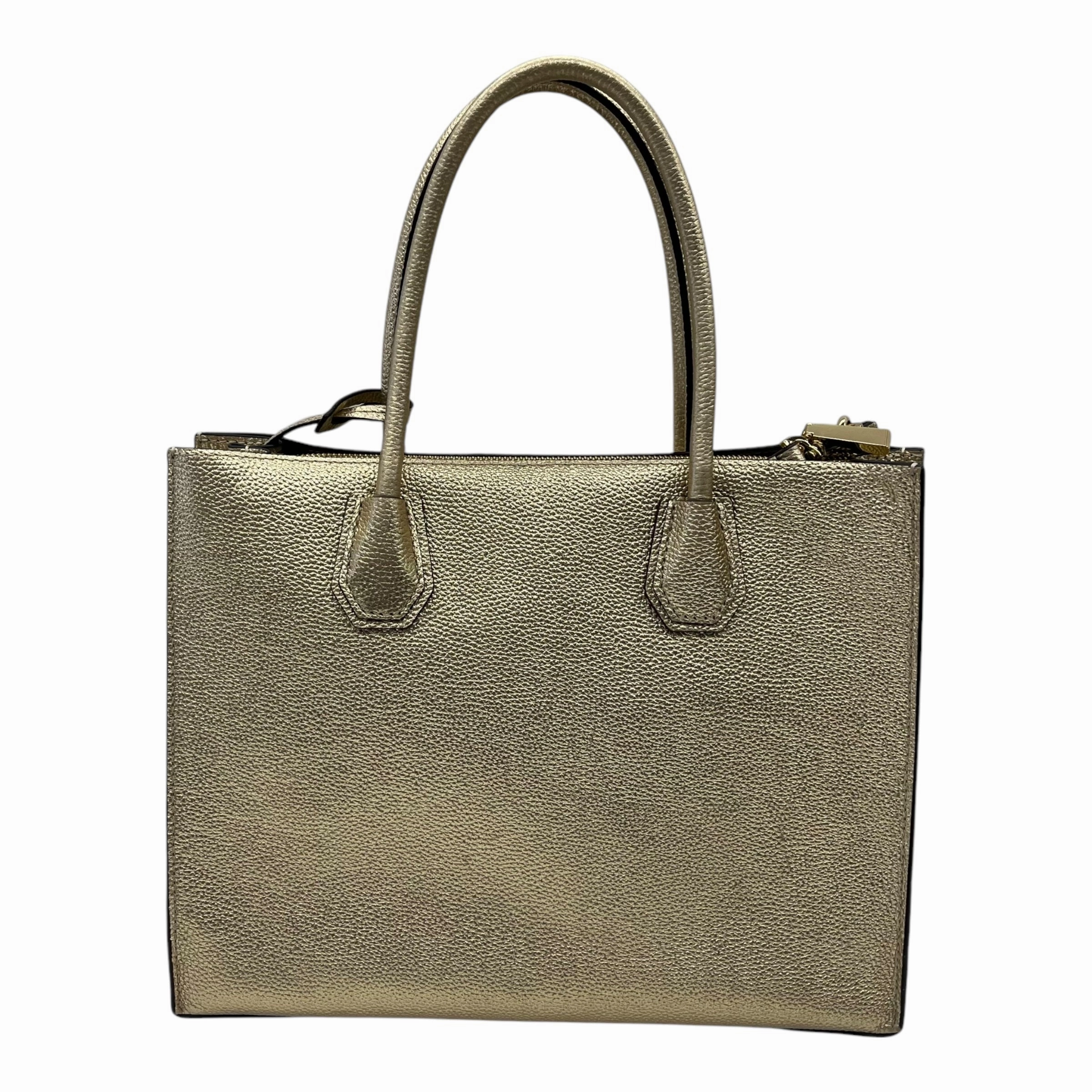 Handbag Designer By Michael Kors In Gold, Size:Medium