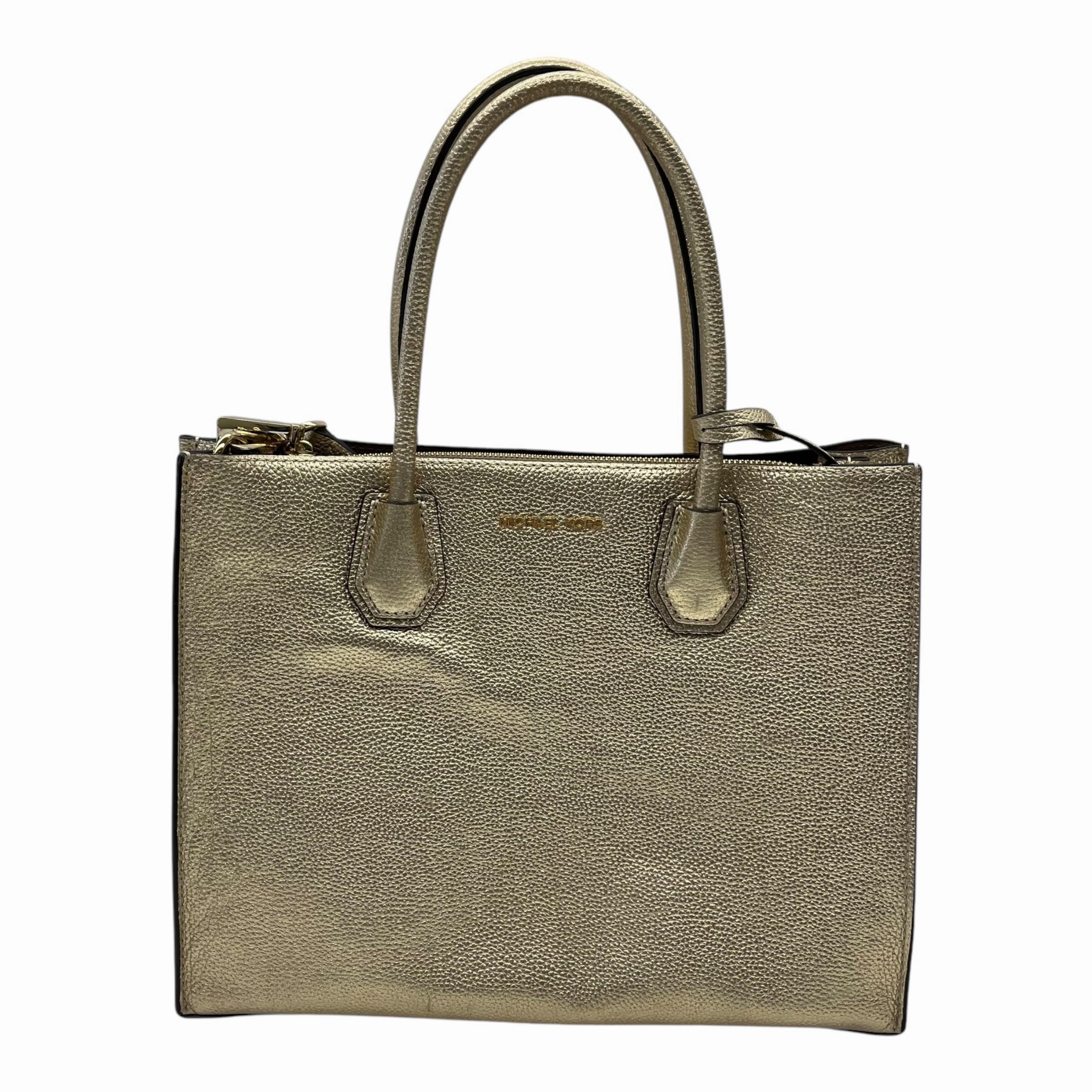 Handbag Designer By Michael Kors In Gold, Size:Medium