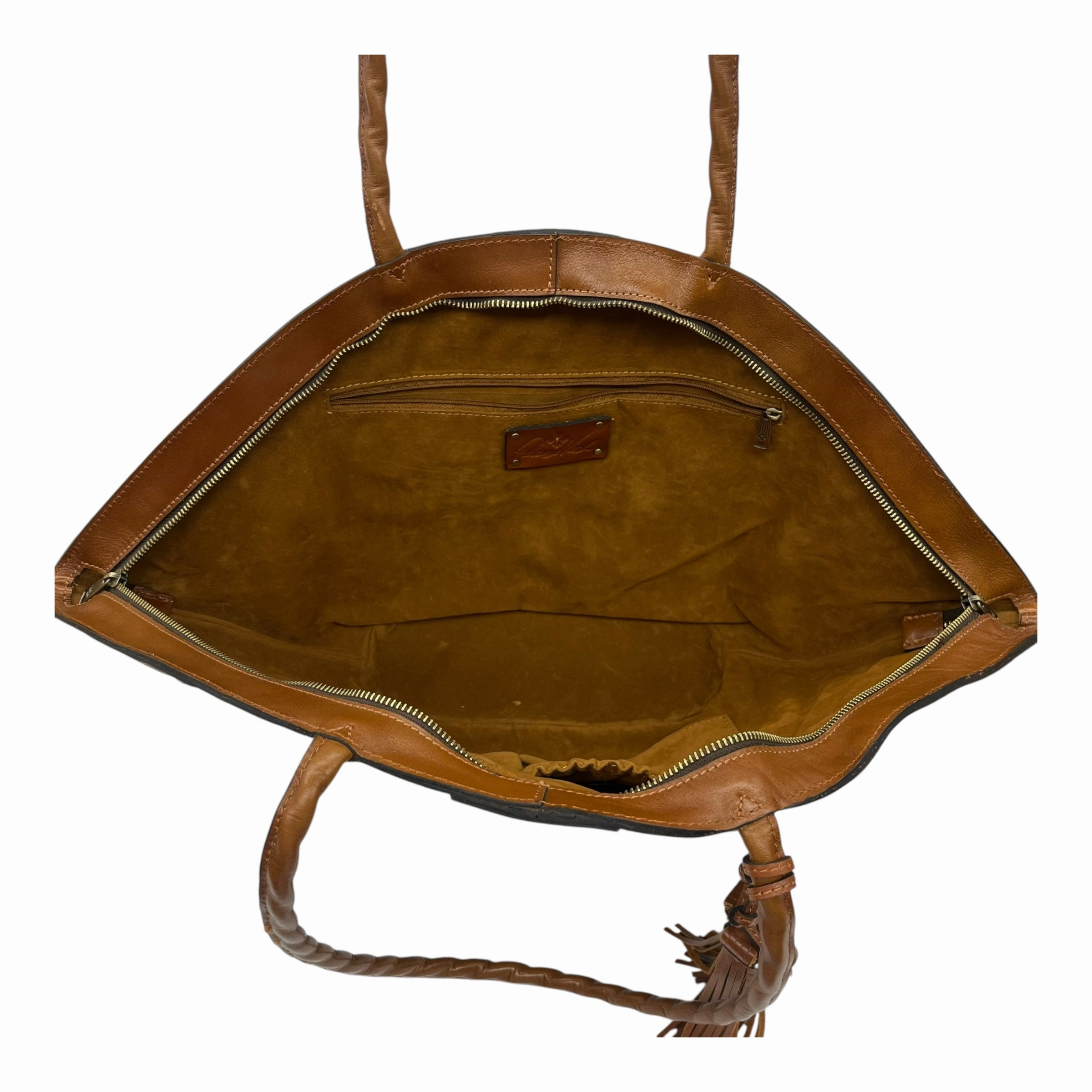 Handbag Designer By Patricia Nash In Brown, Size:Large