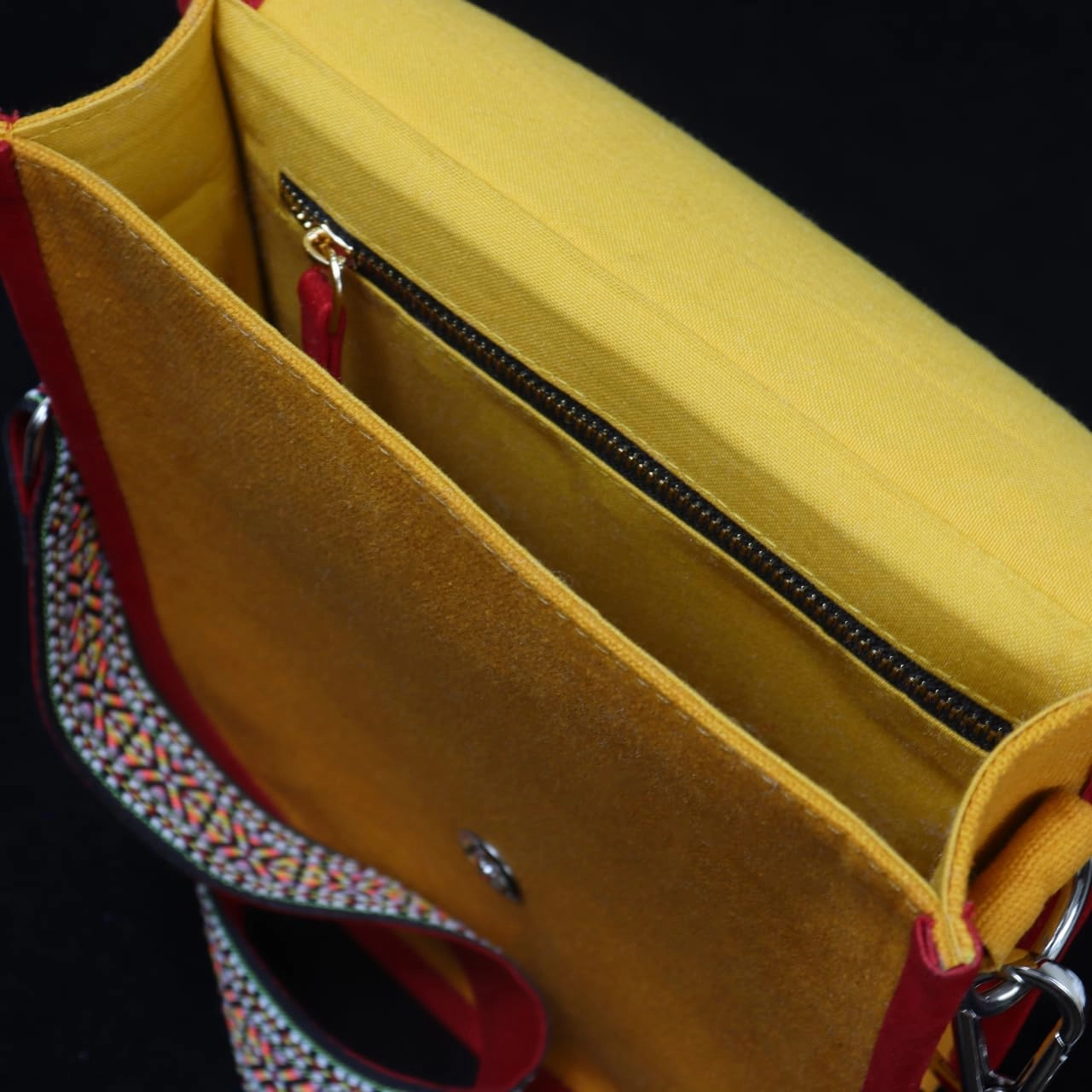 Handmade Beaded Bag,Native American Style Canvas Crossbody Unisex Handbag With Adjustable Strap,Seed Beaded Shoulder Handbag.