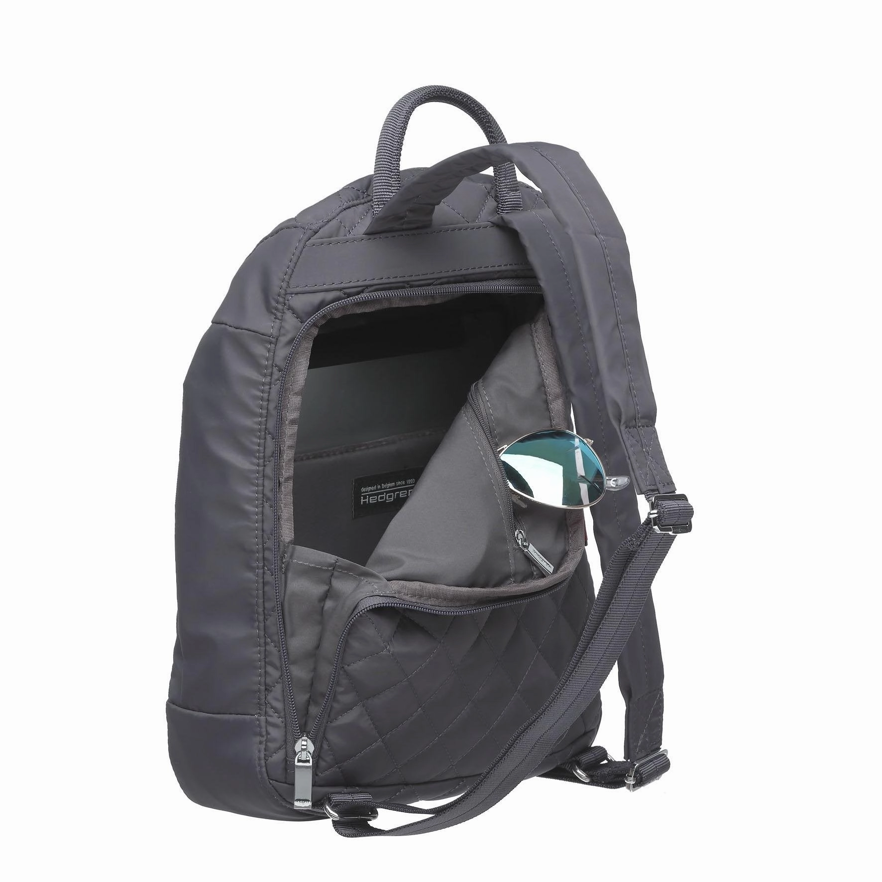 Hedgren Pat Stylish Quilted Backpack Purse with Tablet Pocket