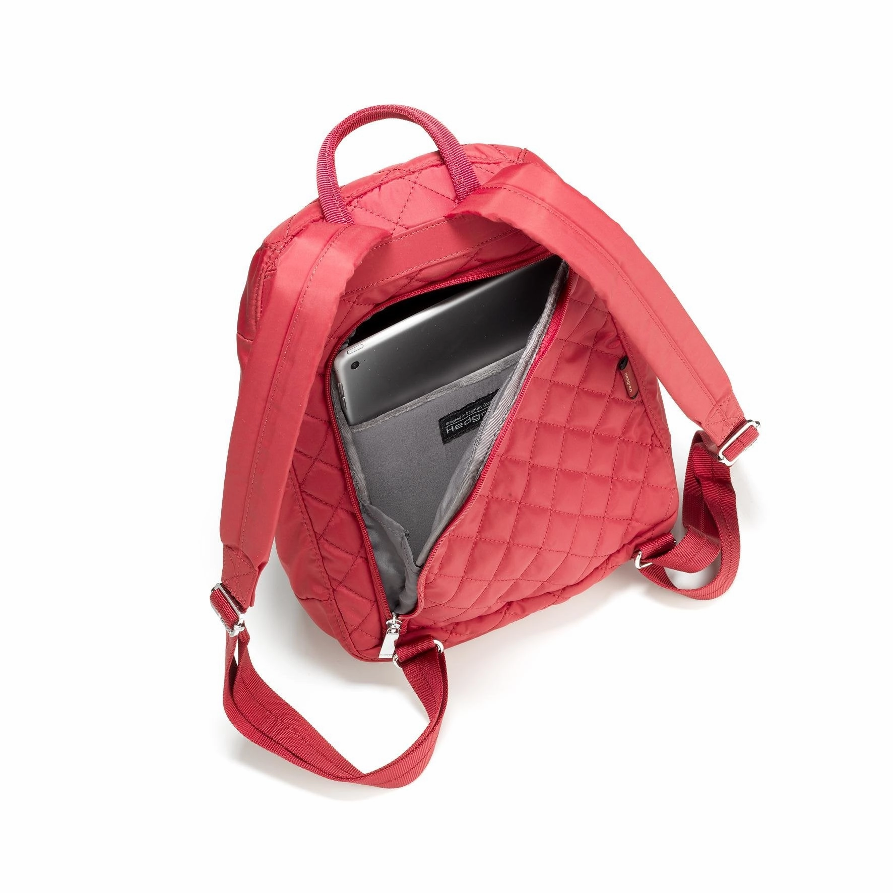 Hedgren Pat Stylish Quilted Backpack Purse with Tablet Pocket