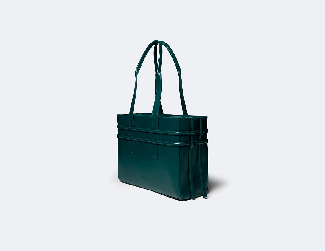Hedy Vegan Italian Grape Leather Carry All Tote | Botanical
