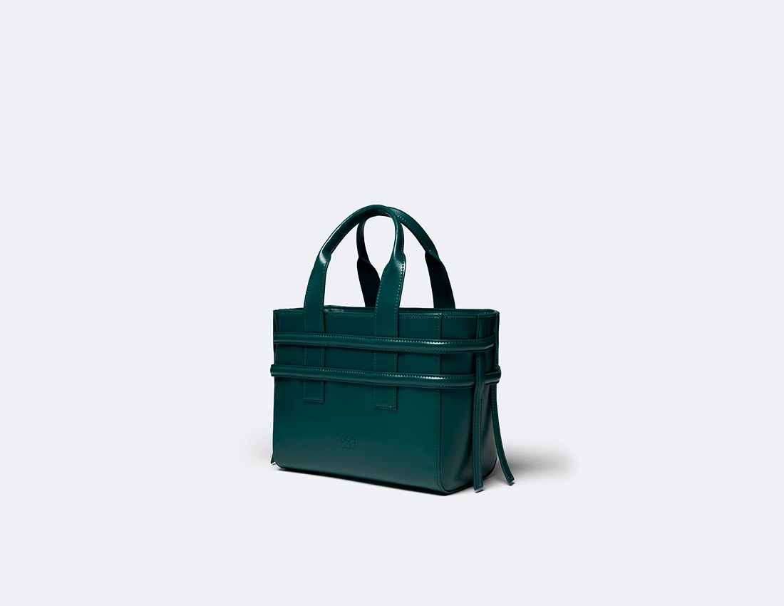 Hedy Vegan Italian Grape Leather Mini Tote | Botanical