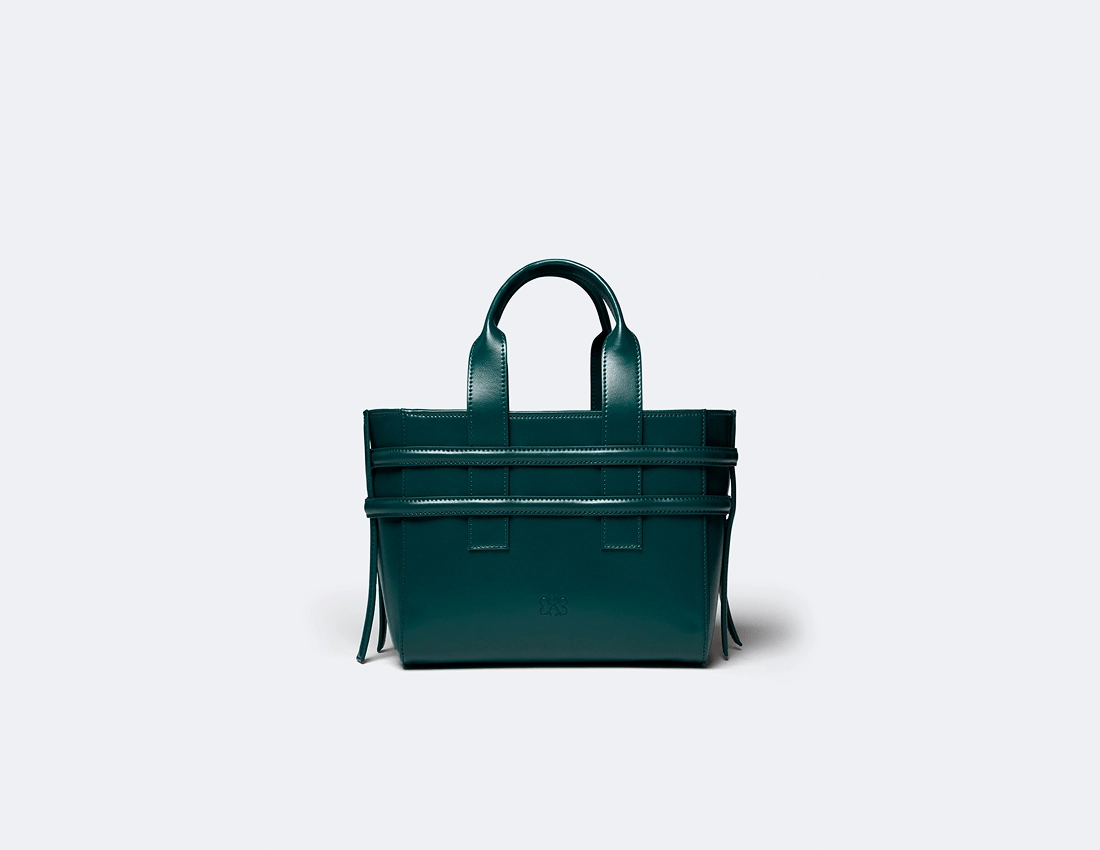 Hedy Vegan Italian Grape Leather Mini Tote | Botanical