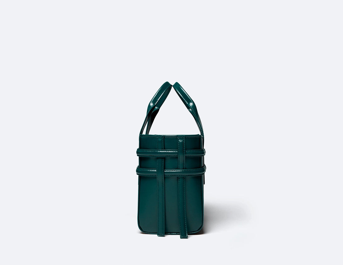 Hedy Vegan Italian Grape Leather Mini Tote | Botanical