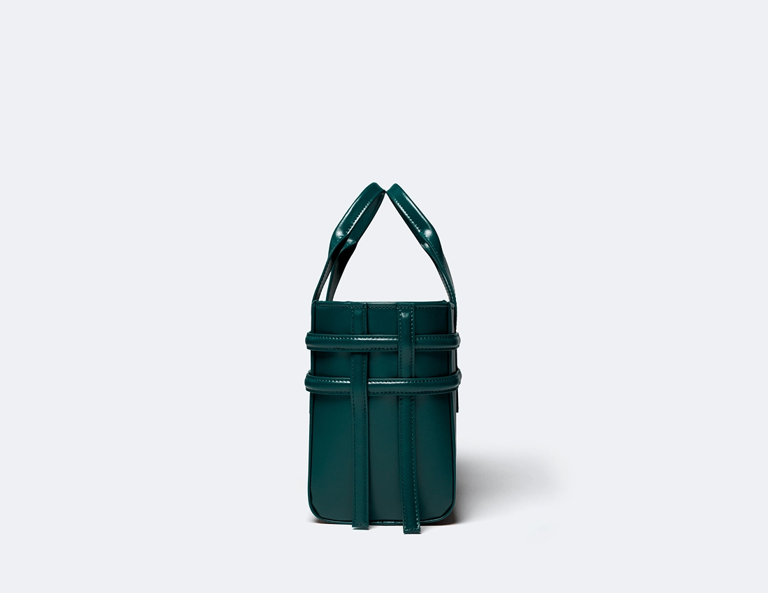 Hedy Vegan Italian Grape Leather Mini Tote | Botanical