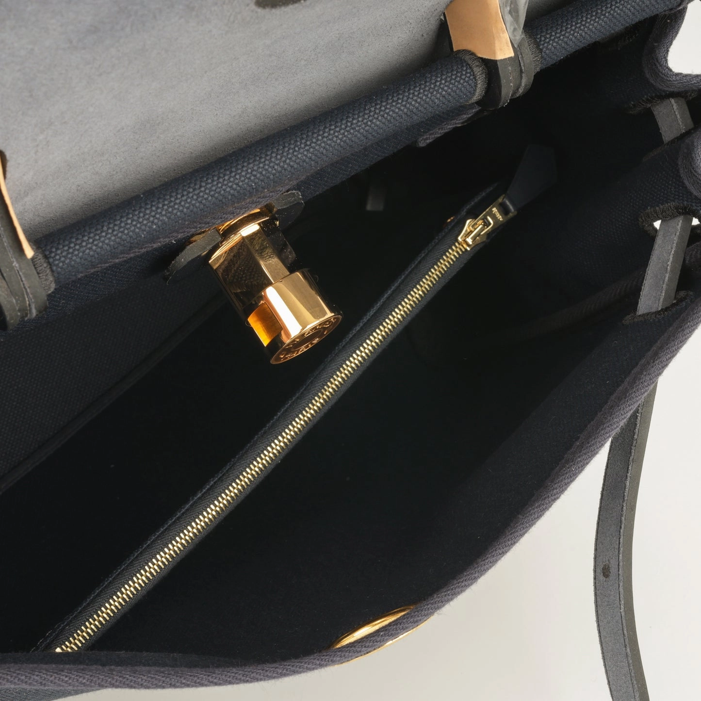 Hermes - Herbag 31 - Bleu Marine Canvas / Hunter GHW - Unused - 2020