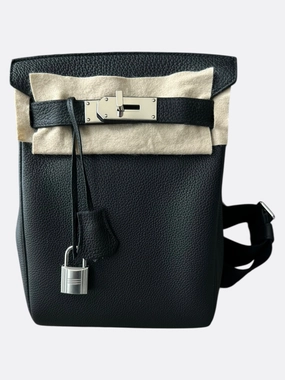Hermes Black HAC A Dos PM Backpack