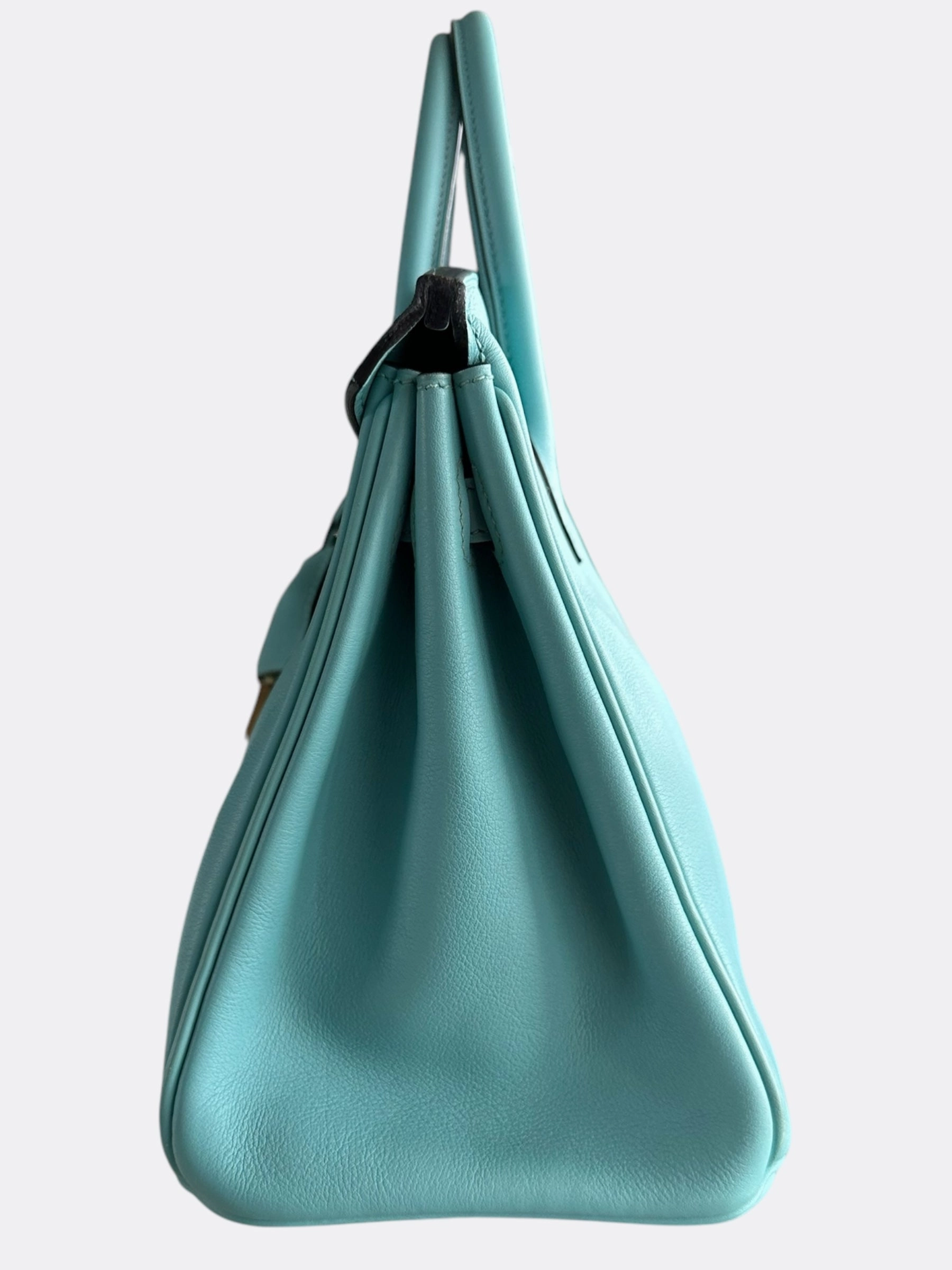 Hermes Blue Atoll Swift Gold Hardware Togo Birkin 25
