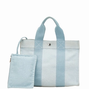 Hermes Canvas Handbag Tote Bag (Pre-Owned)