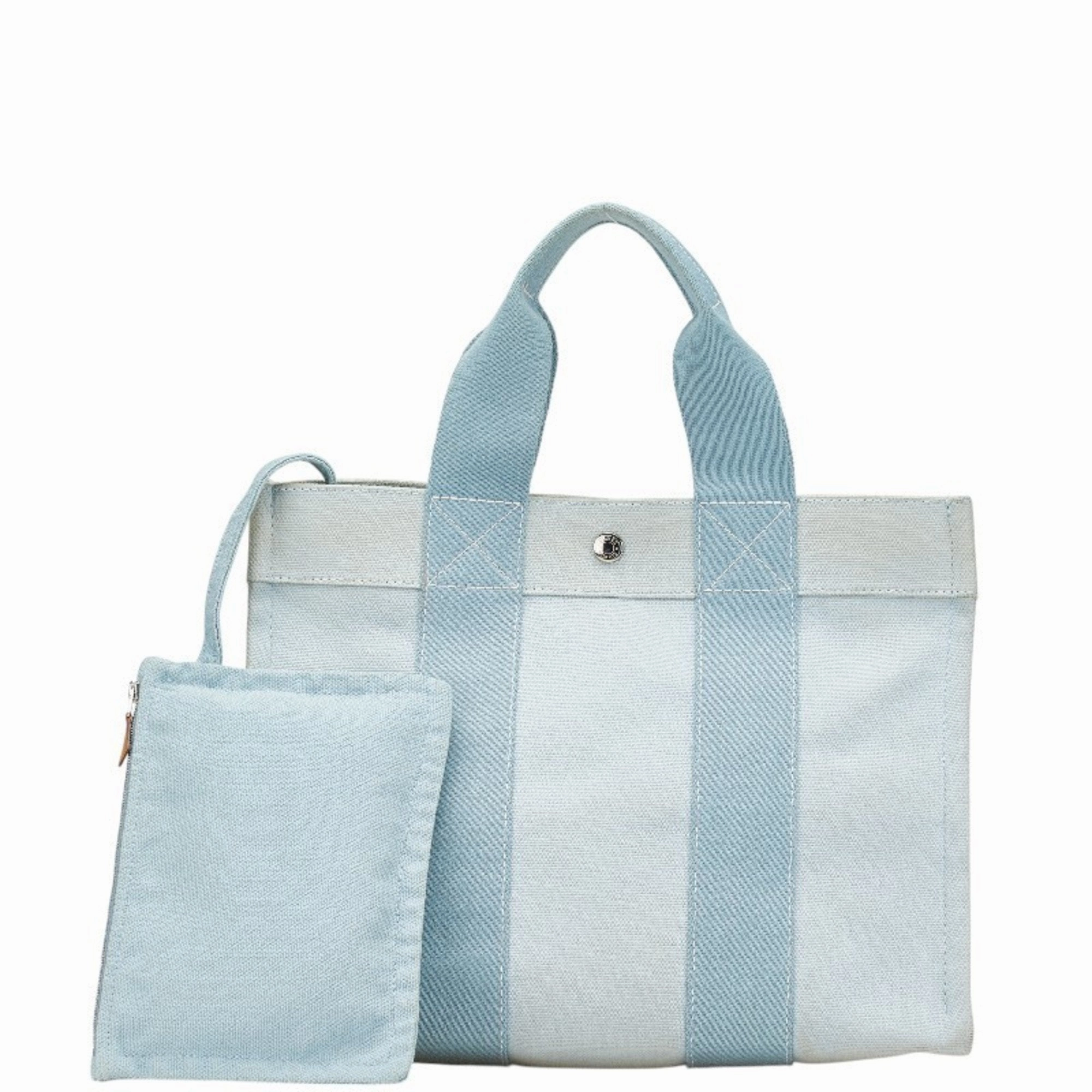 Hermes Canvas Handbag Tote Bag (Pre-Owned)