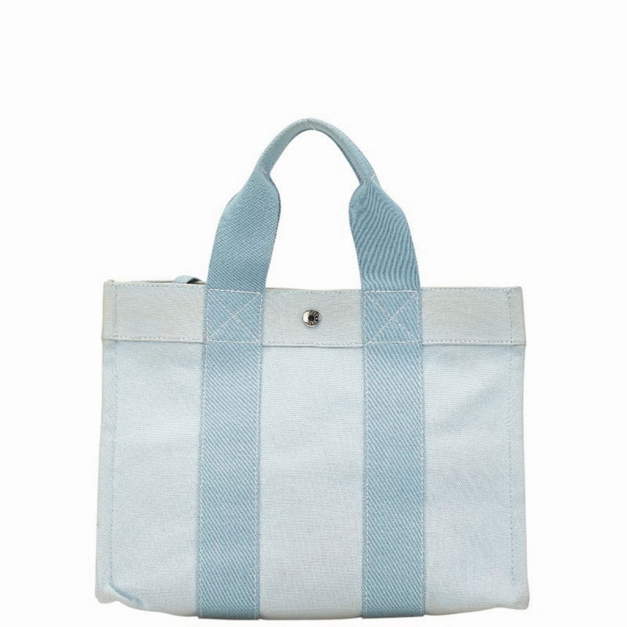 Hermes Canvas Handbag Tote Bag (Pre-Owned)