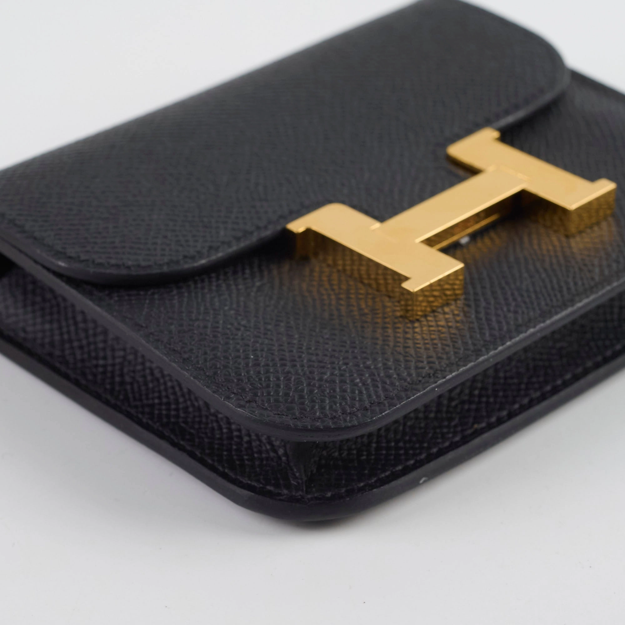 Hermes Constance Slim Epsom Black B Stamp