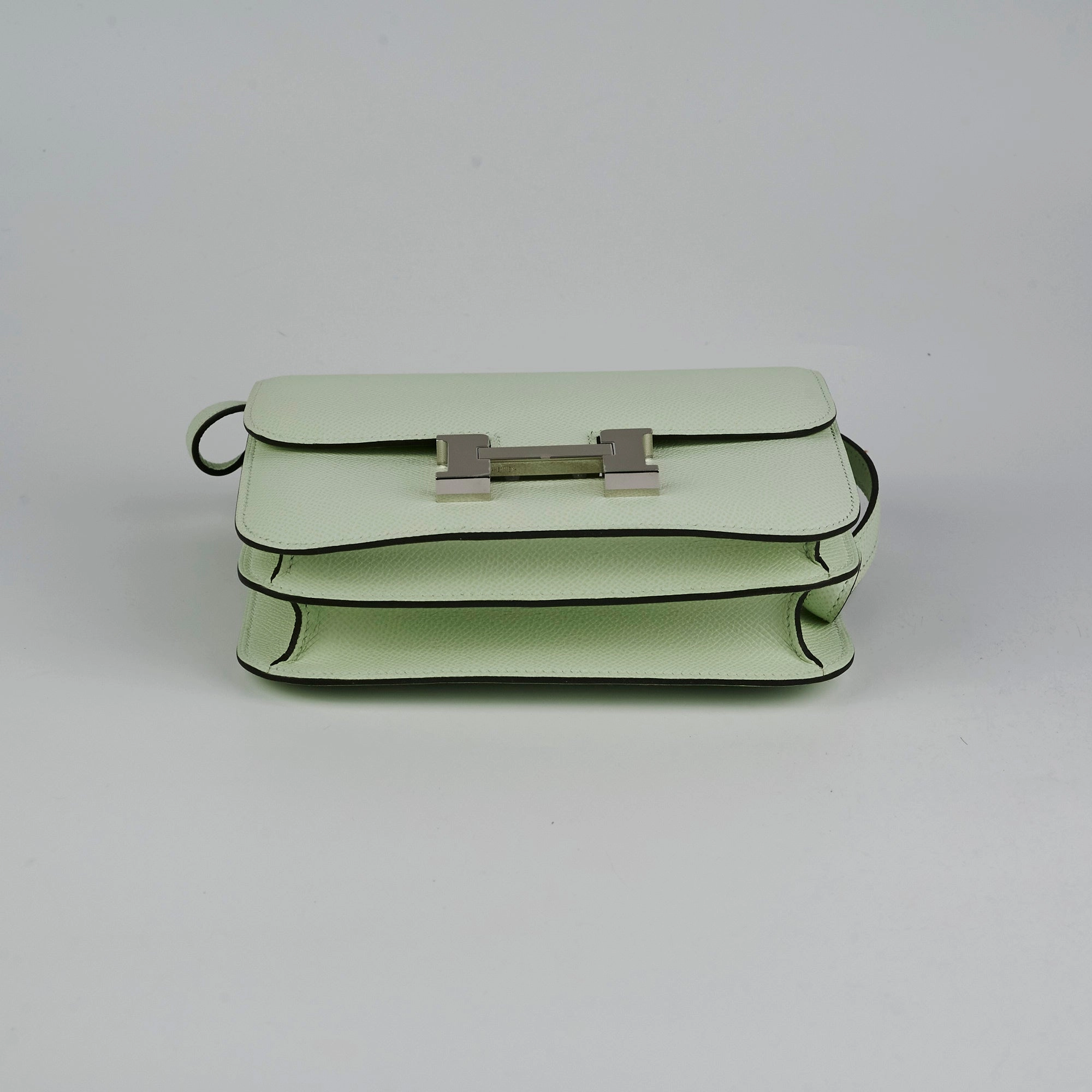 Hermes Epsom Constance Mini Vert Fizz U stamp 2022