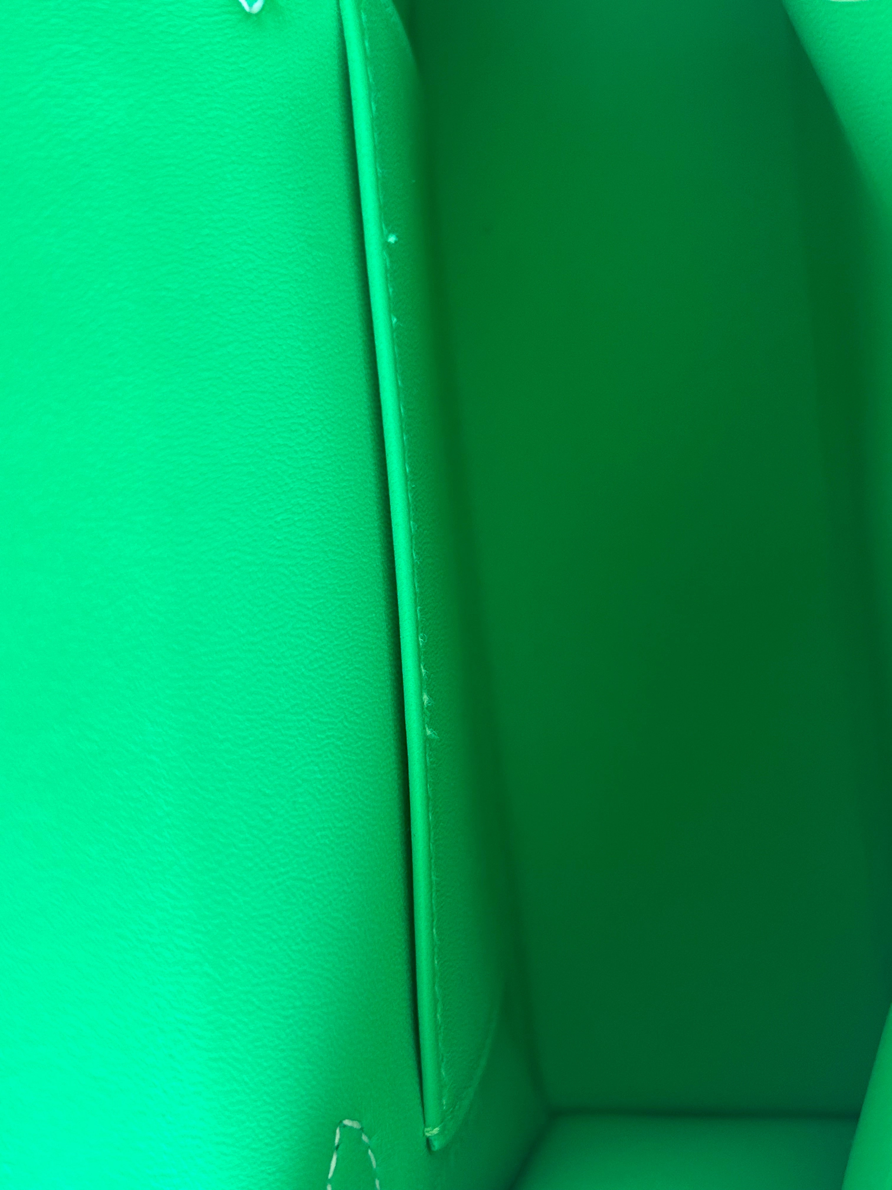 Hermes Green & White Epsom Mini Kelly 20