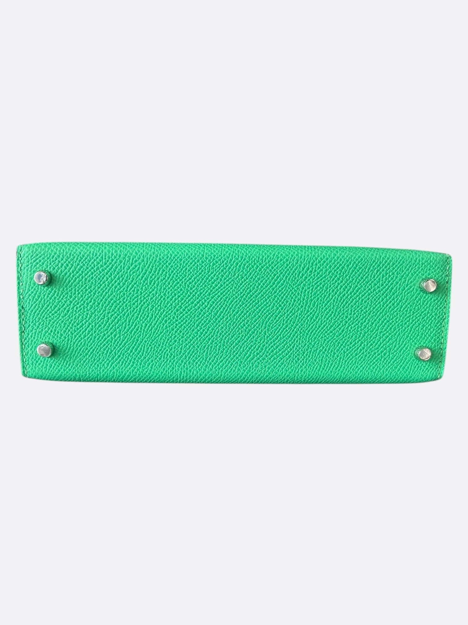 Hermes Green & White Epsom Mini Kelly 20