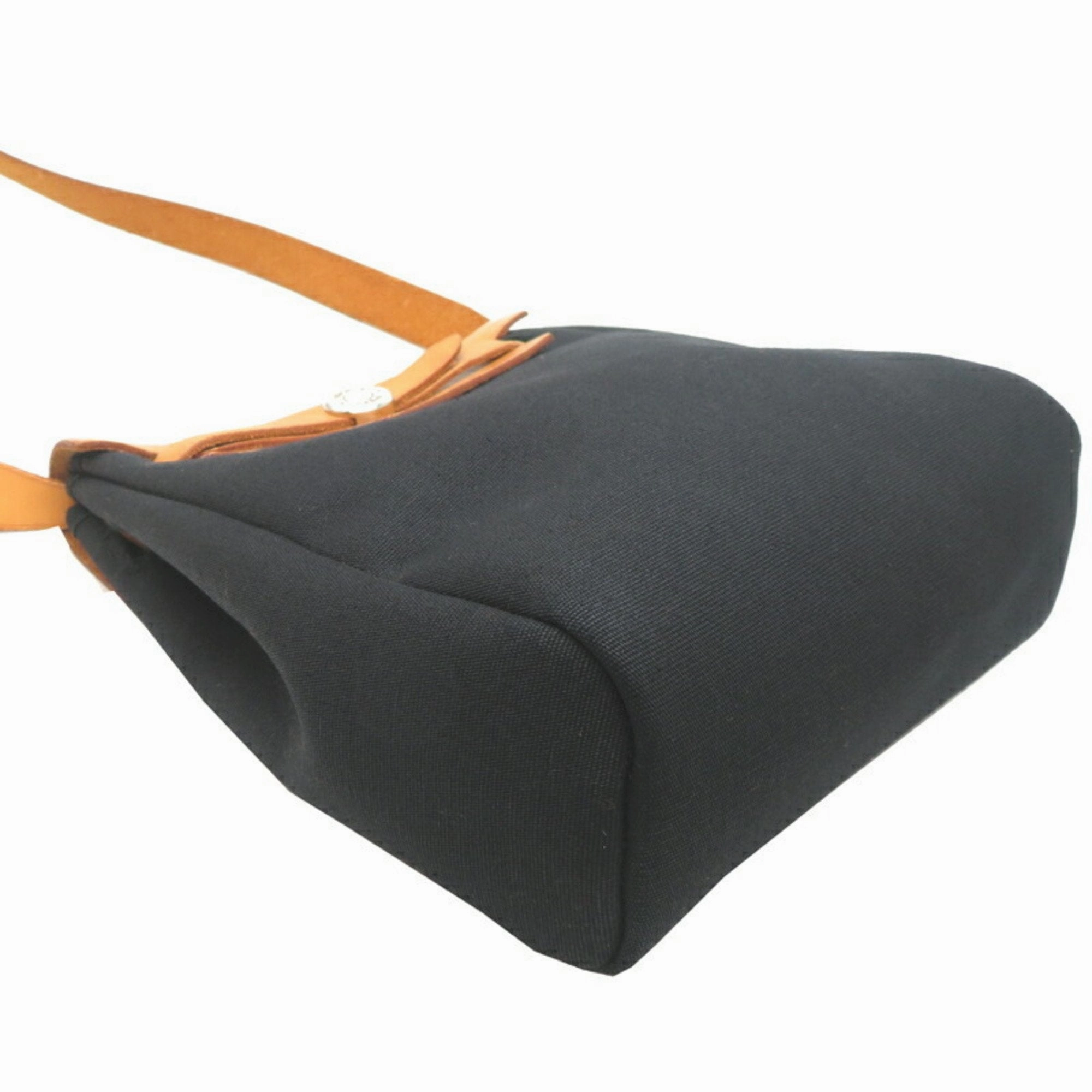 Hermes Her Bag  Toile Officier Leather Shoulder Bag (Pre-Owned)
