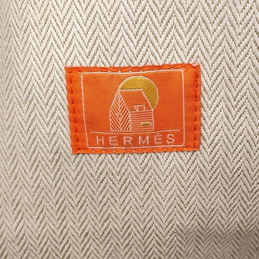 HERMES LES CABANES Backpack Orange / Framboise Cotton