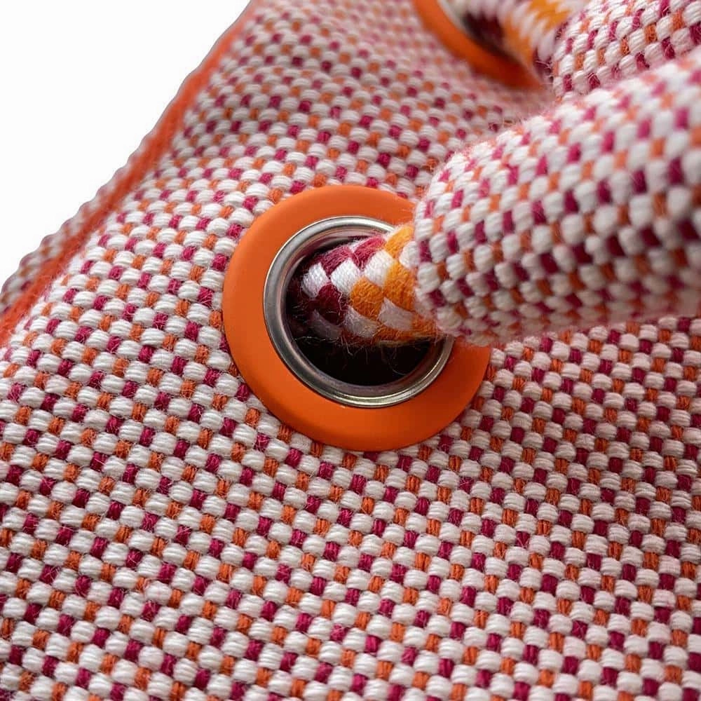 HERMES LES CABANES Backpack Orange / Framboise Cotton