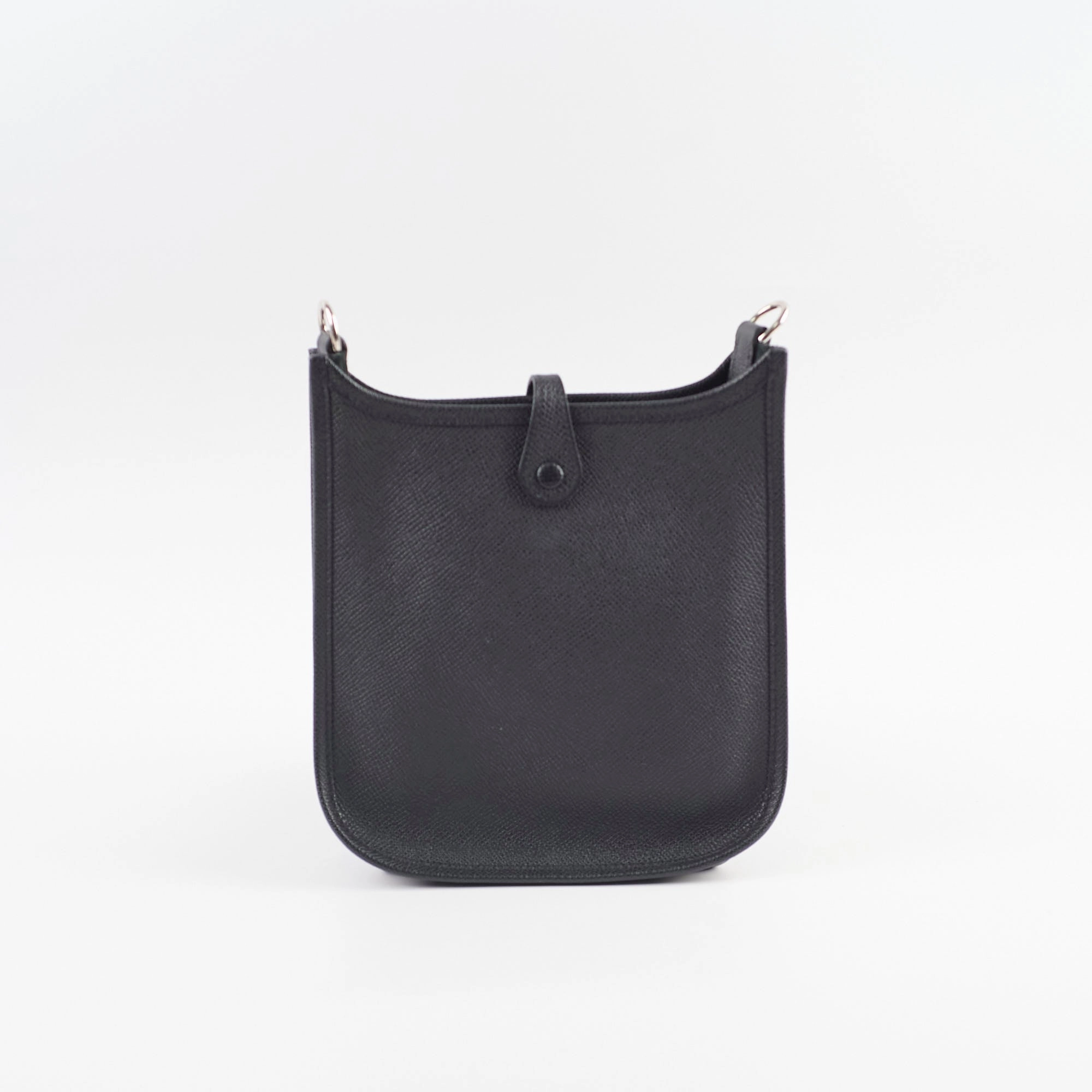Hermes Mini Evelyn Epsom Black Stamp X