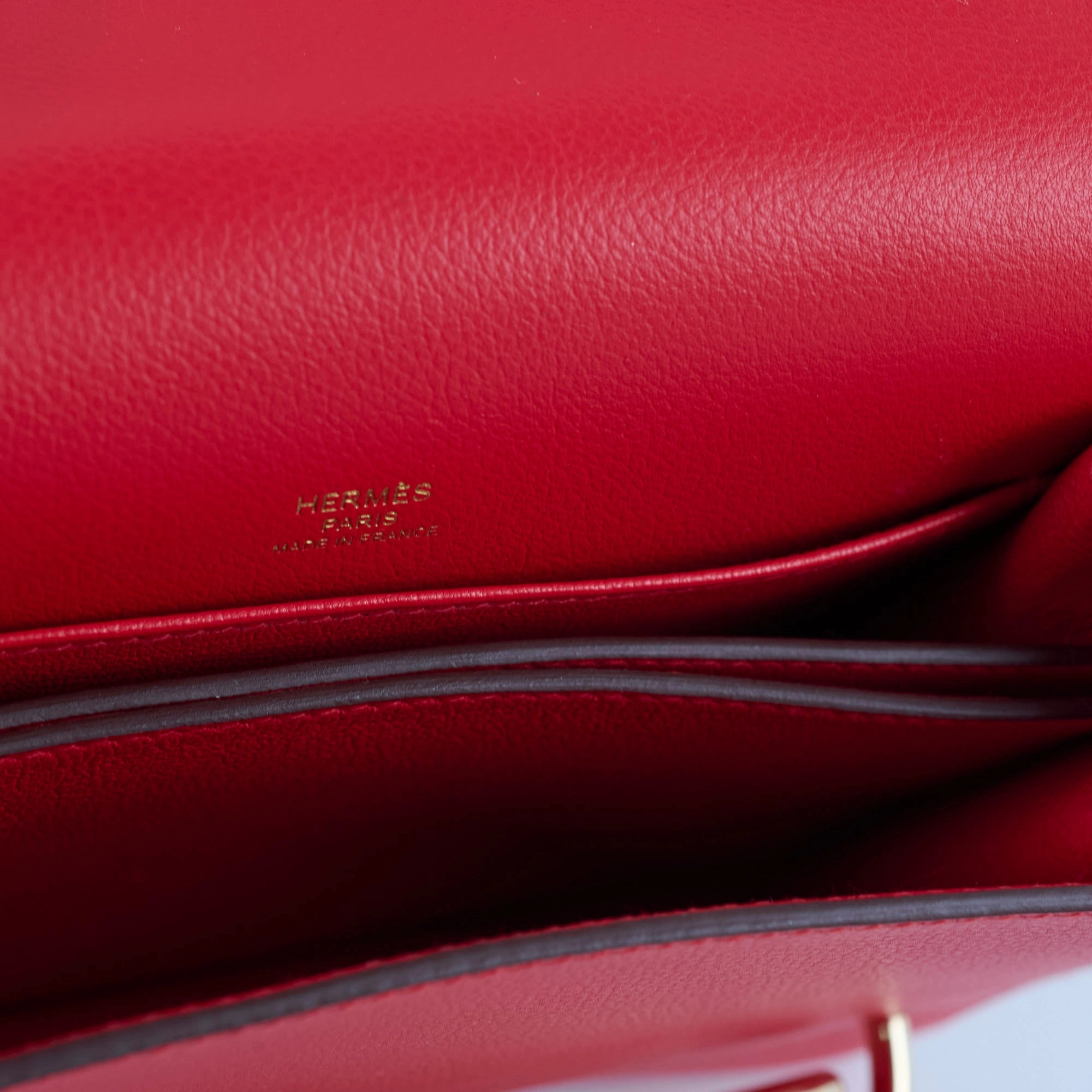 Hermes Mini Roulis Evercolour Red Permabrass HW