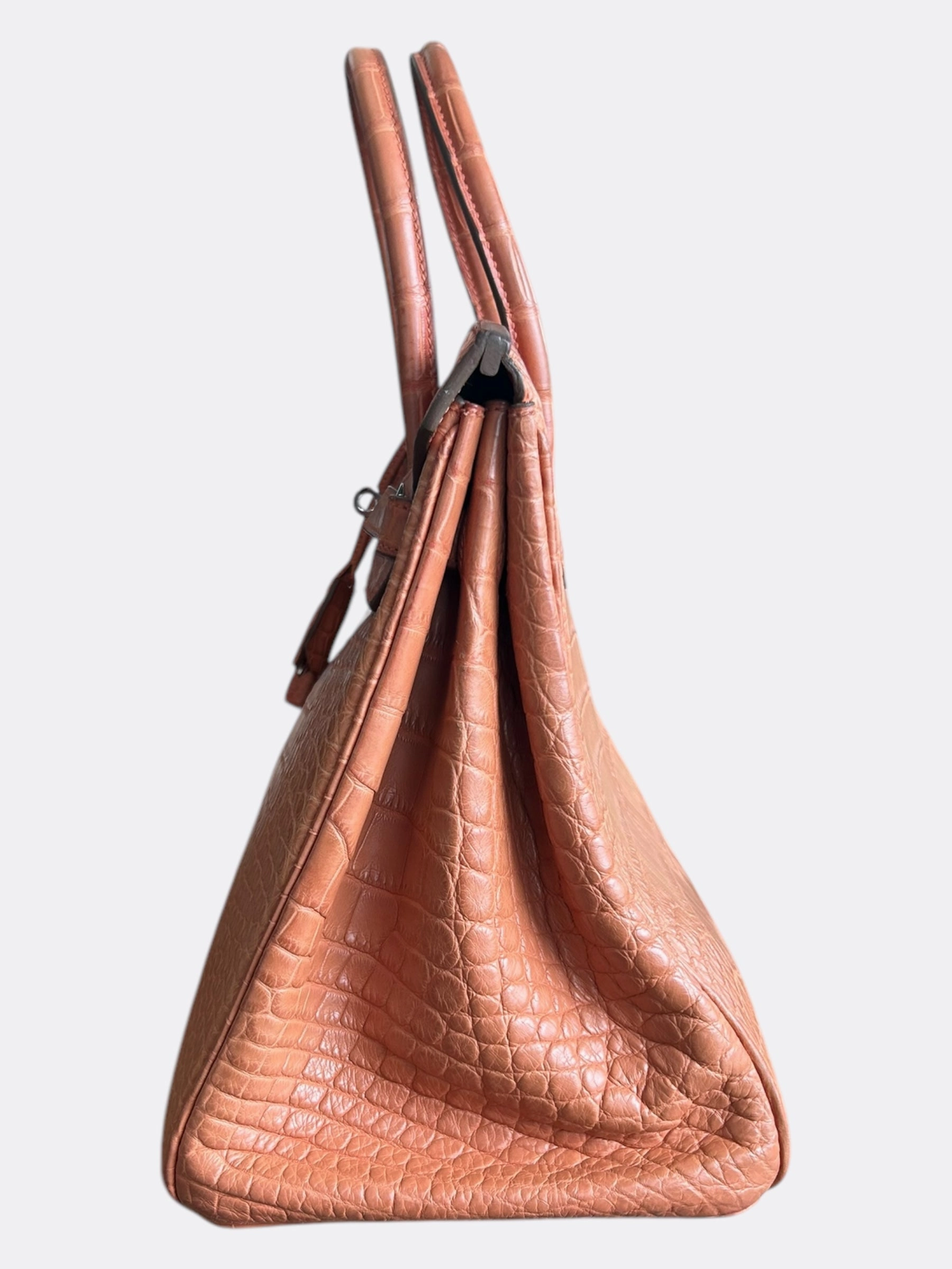 Hermes Orange Crocodile Birkin 35