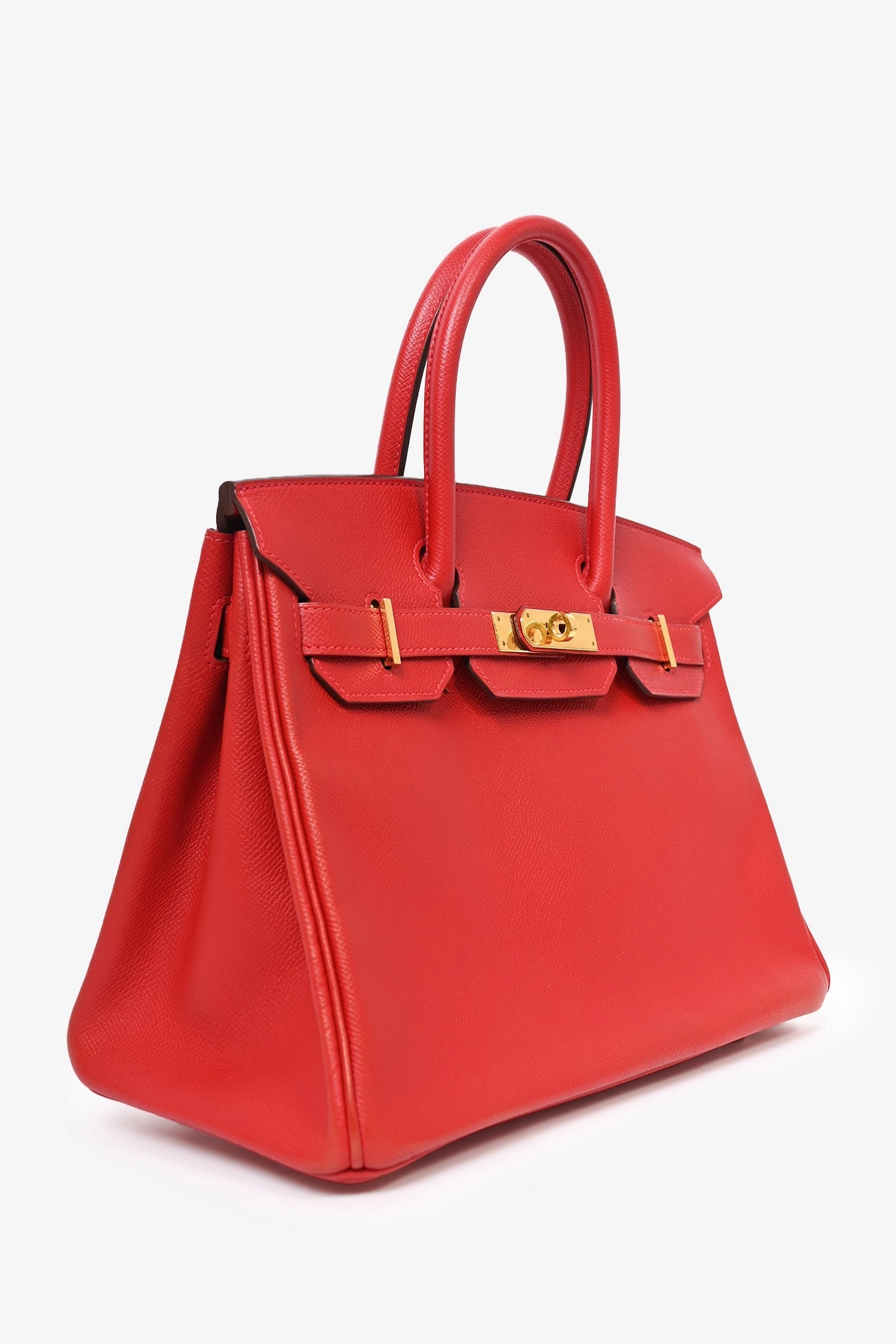 Herms 2013 Red Epsom Leather Birkin 30