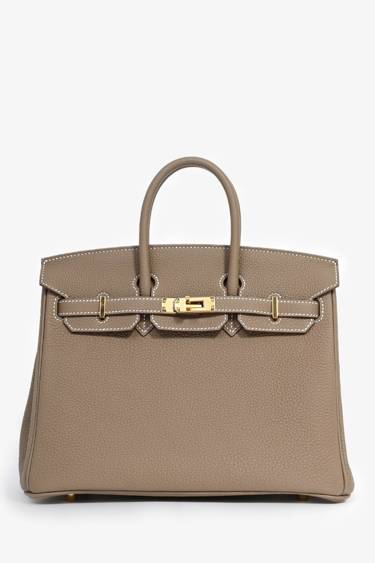 Herms 2023 Etoupe Togo Leather Birkin 25