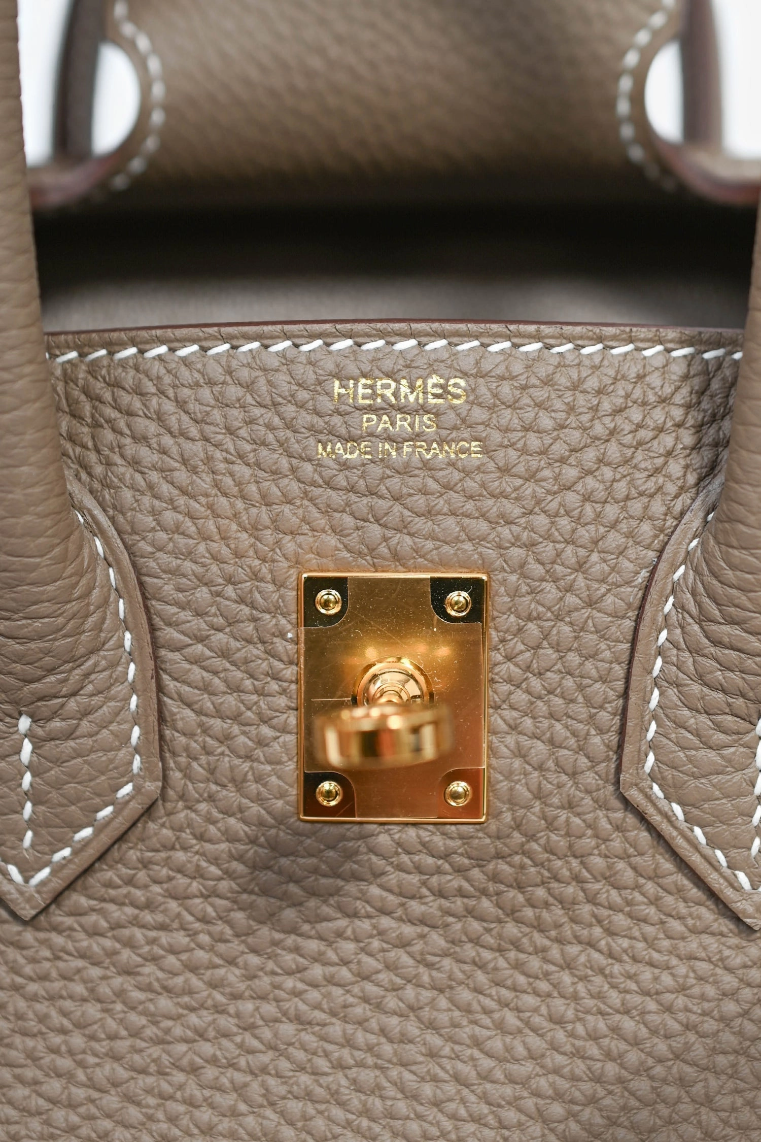 Herms 2023 Etoupe Togo Leather Birkin 25