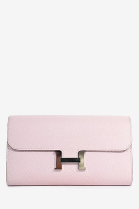 Herms 2023 Light Pink Epsom Leather Constance to Go
