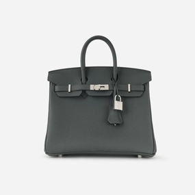 Herms - Birkin 25 - Vert Fonce Togo PHW - 2024 - Brand New