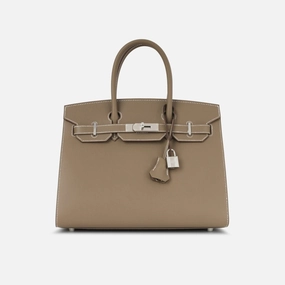 Herms - Birkin 30 - Etoupe Epsom PHW - 2025 - Brand New