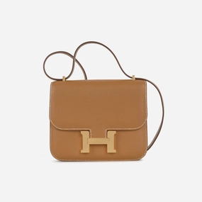Herms Constance 18 Gold Epsom GHW
