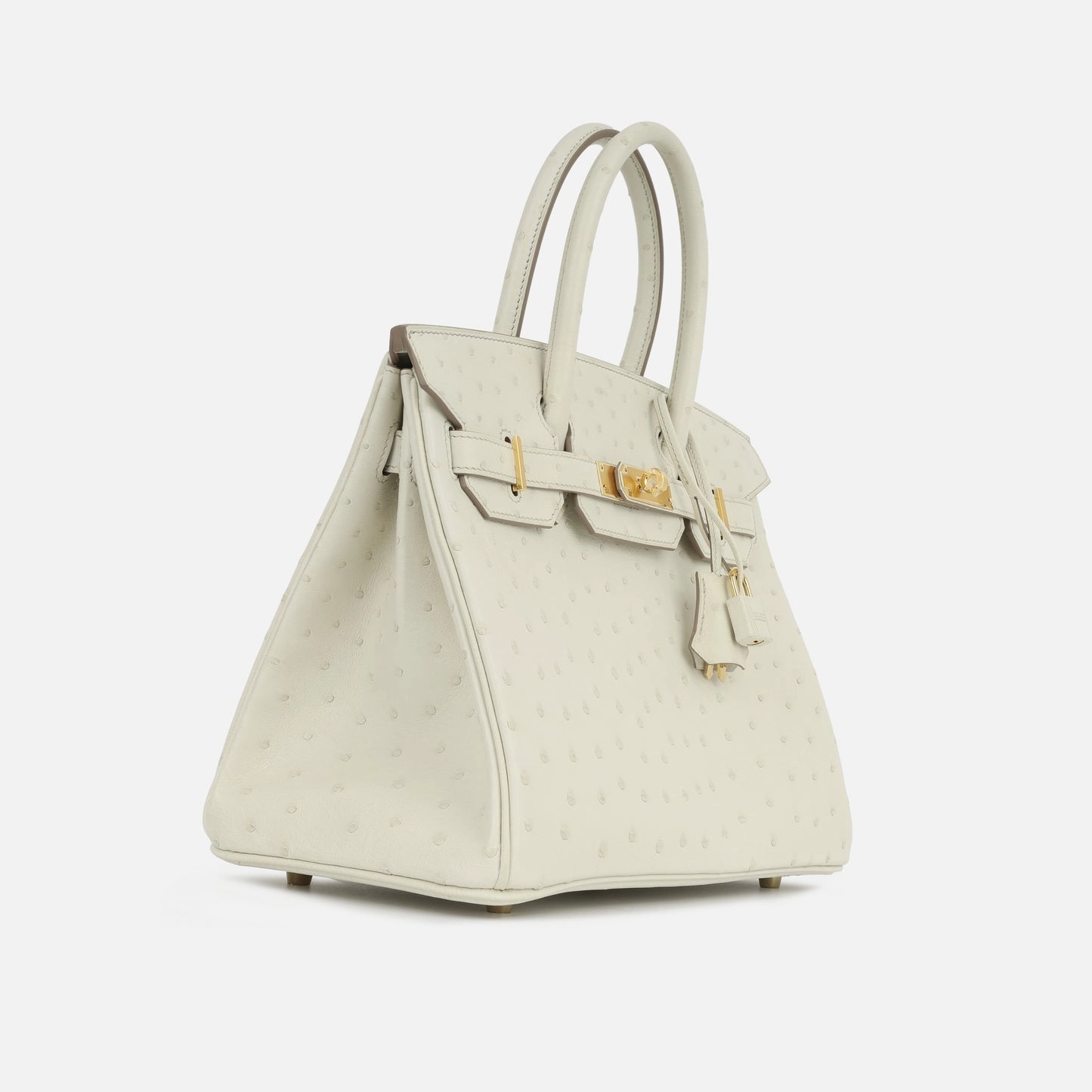 Herms Herms - Birkin 30 - Beton Ostrich GHW - 2024 - Brand New