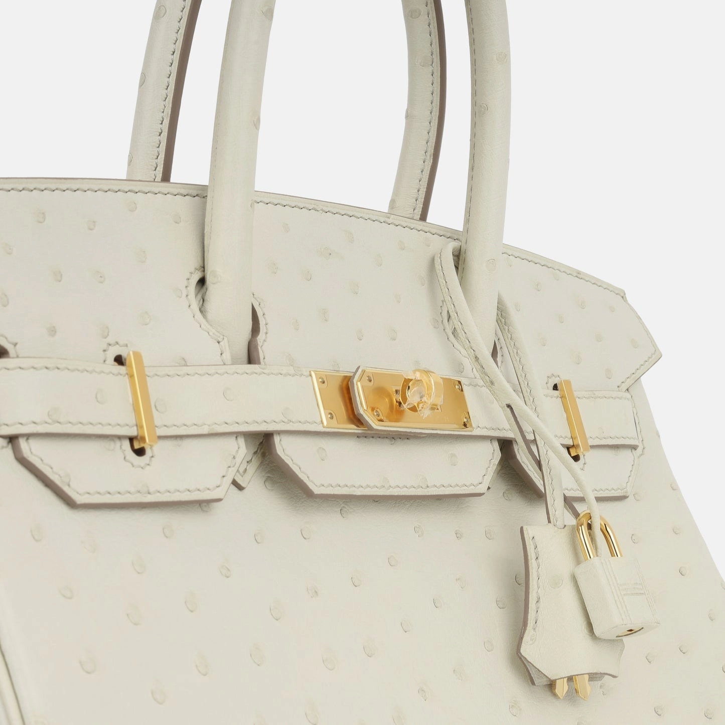 Herms Herms - Birkin 30 - Beton Ostrich GHW - 2024 - Brand New