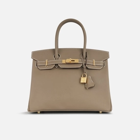 Herms Herms - Birkin 30 - Etoupe Epsom GHW - 2024 - Brand New