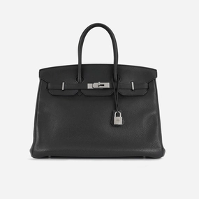 Herms Herms - Birkin 35 - Noir Clemence PHW - Pre-Loved - 2010