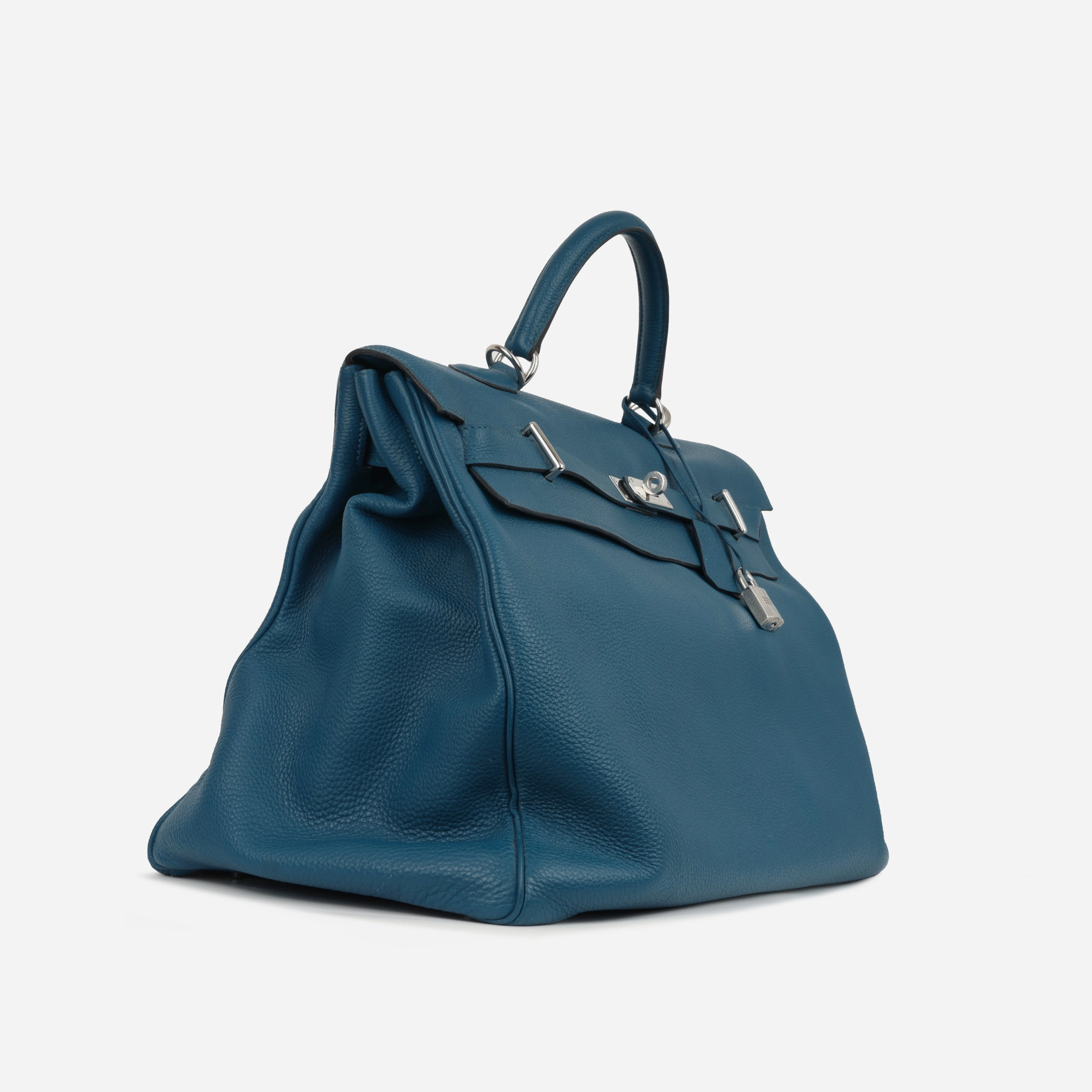 Herms Herms Kelly 50 Voyage - Bleu Cobalt