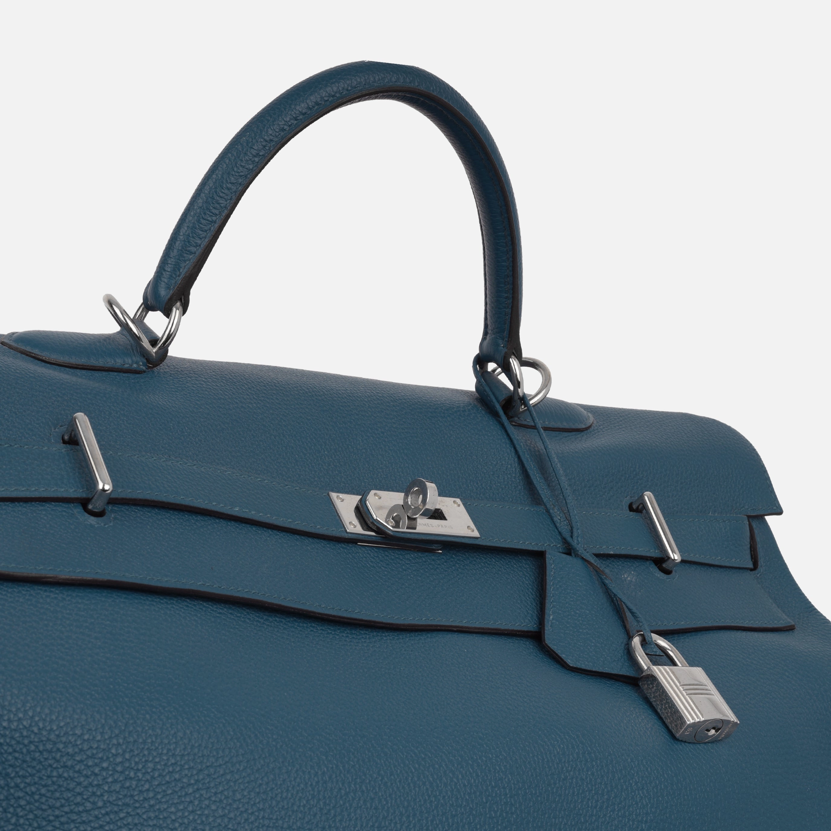 Herms Herms Kelly 50 Voyage - Bleu Cobalt
