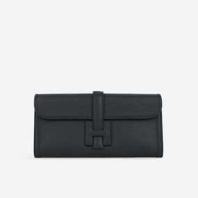 Herms Jige Clutch 29 - Bleu Nuit