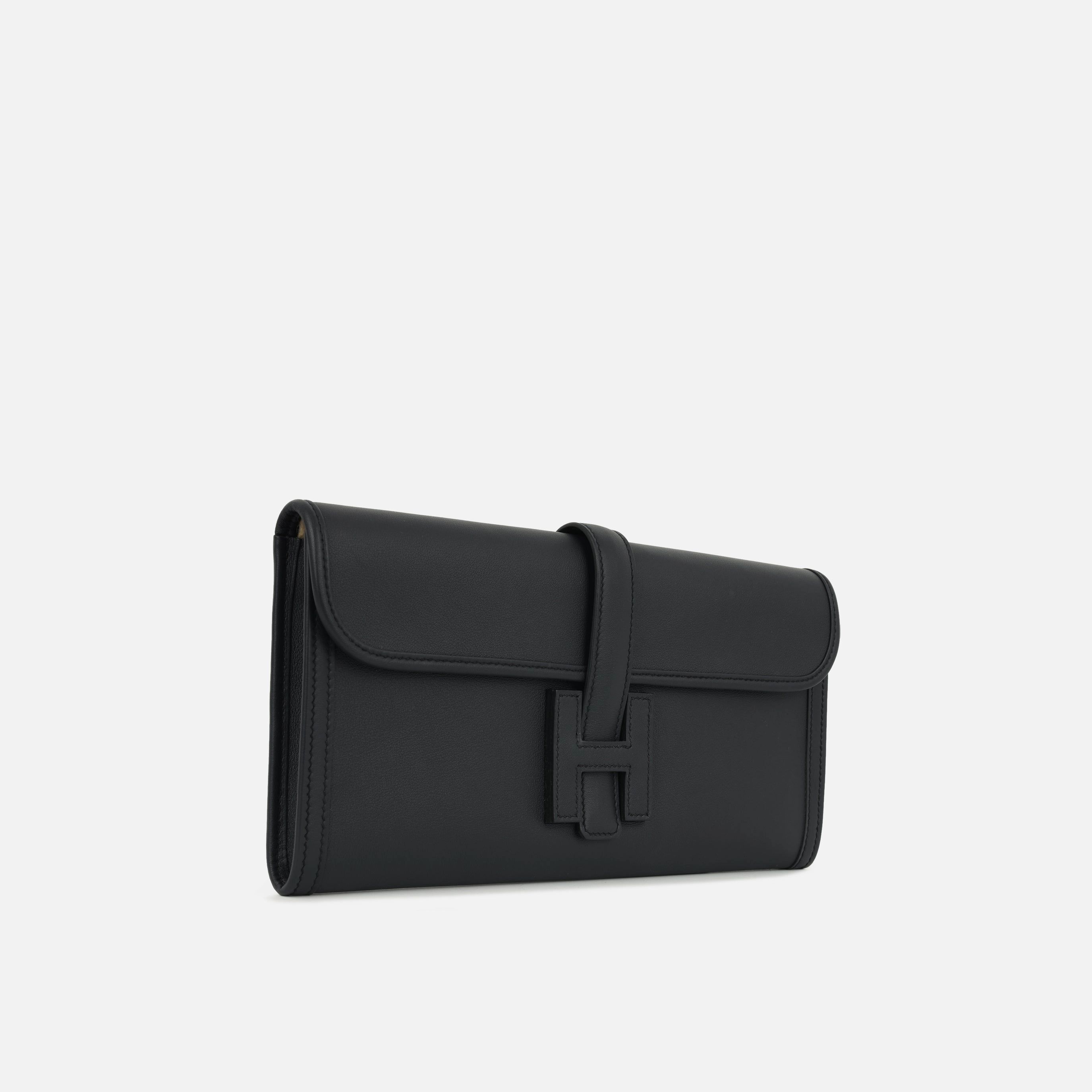 Herms Jige Clutch 29 - Bleu Nuit