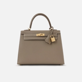 Herms Kelly 25 - Etoupe Epsom (NWT)