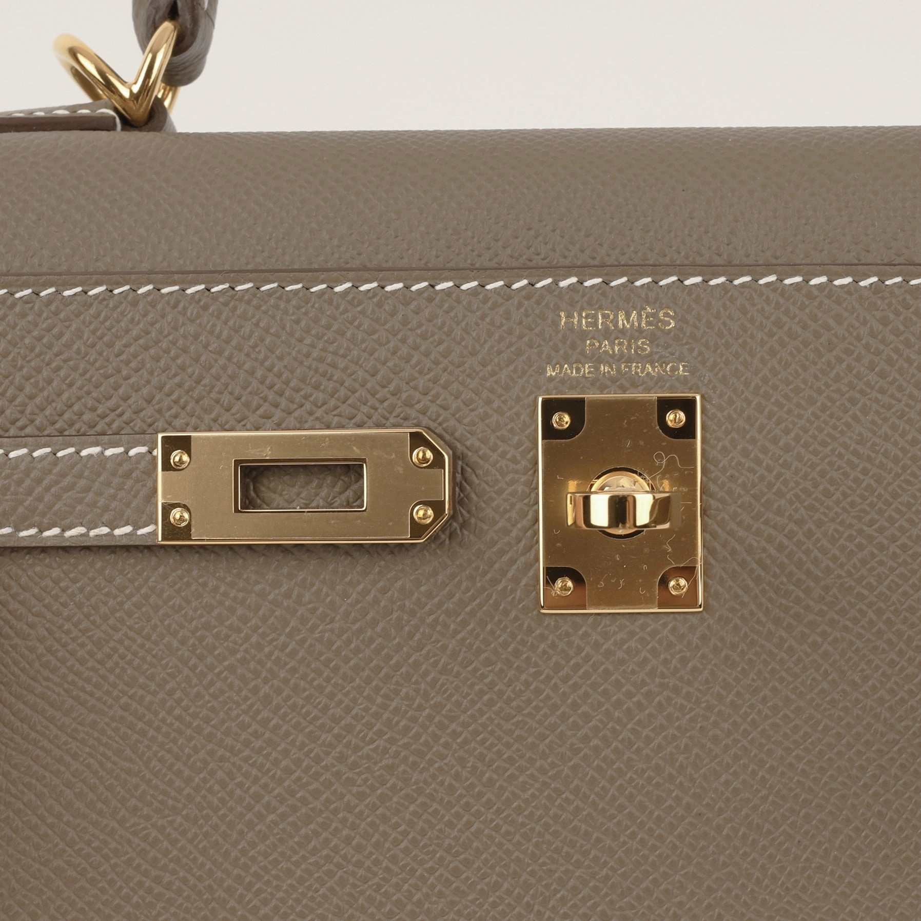 Herms Kelly 25 - Etoupe Epsom (NWT)