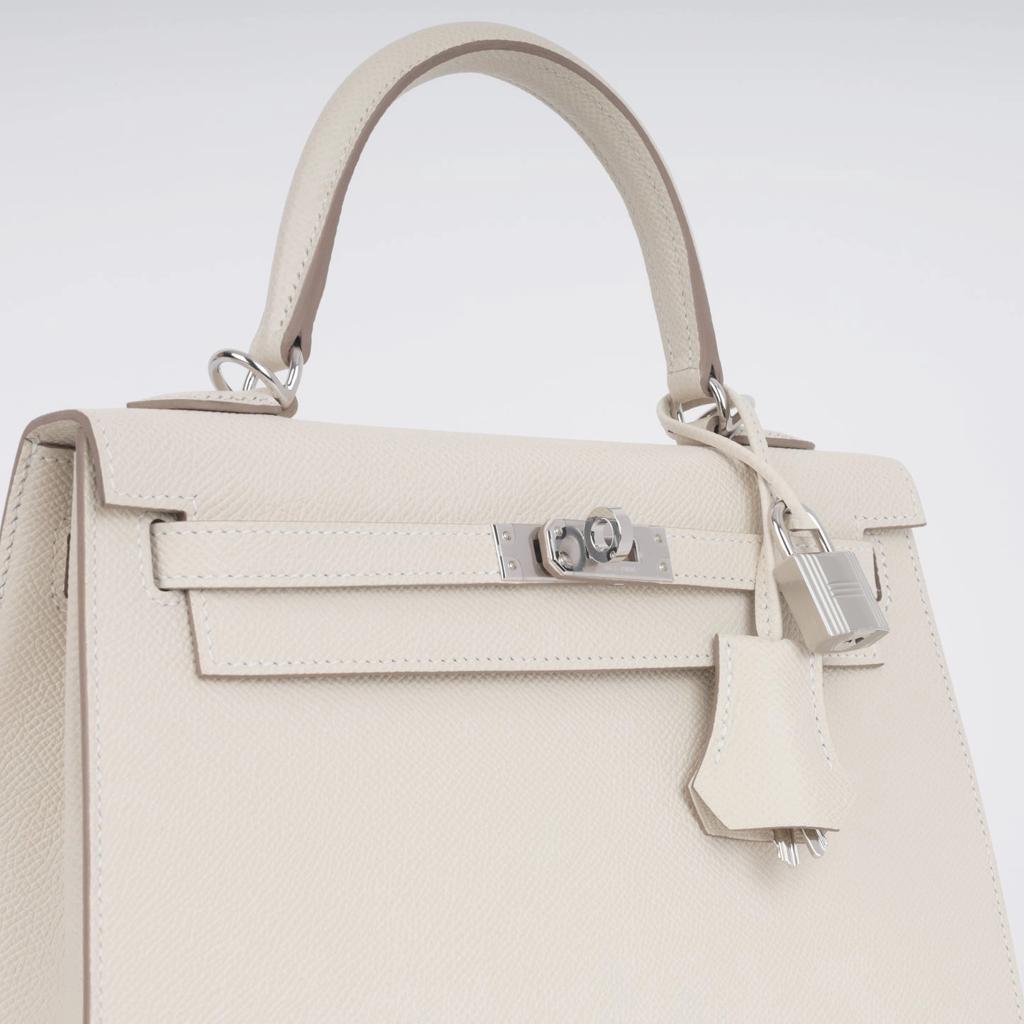 Herms Kelly 25 Craie Epsom PHW (NWT)