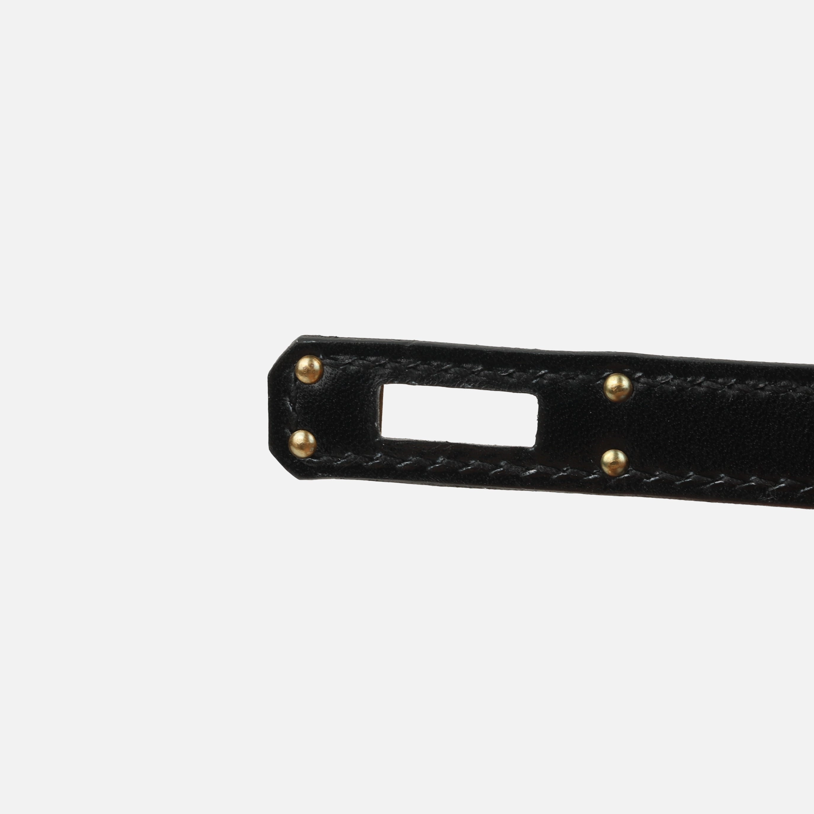 Herms Mini Kelly - Black Box Calf