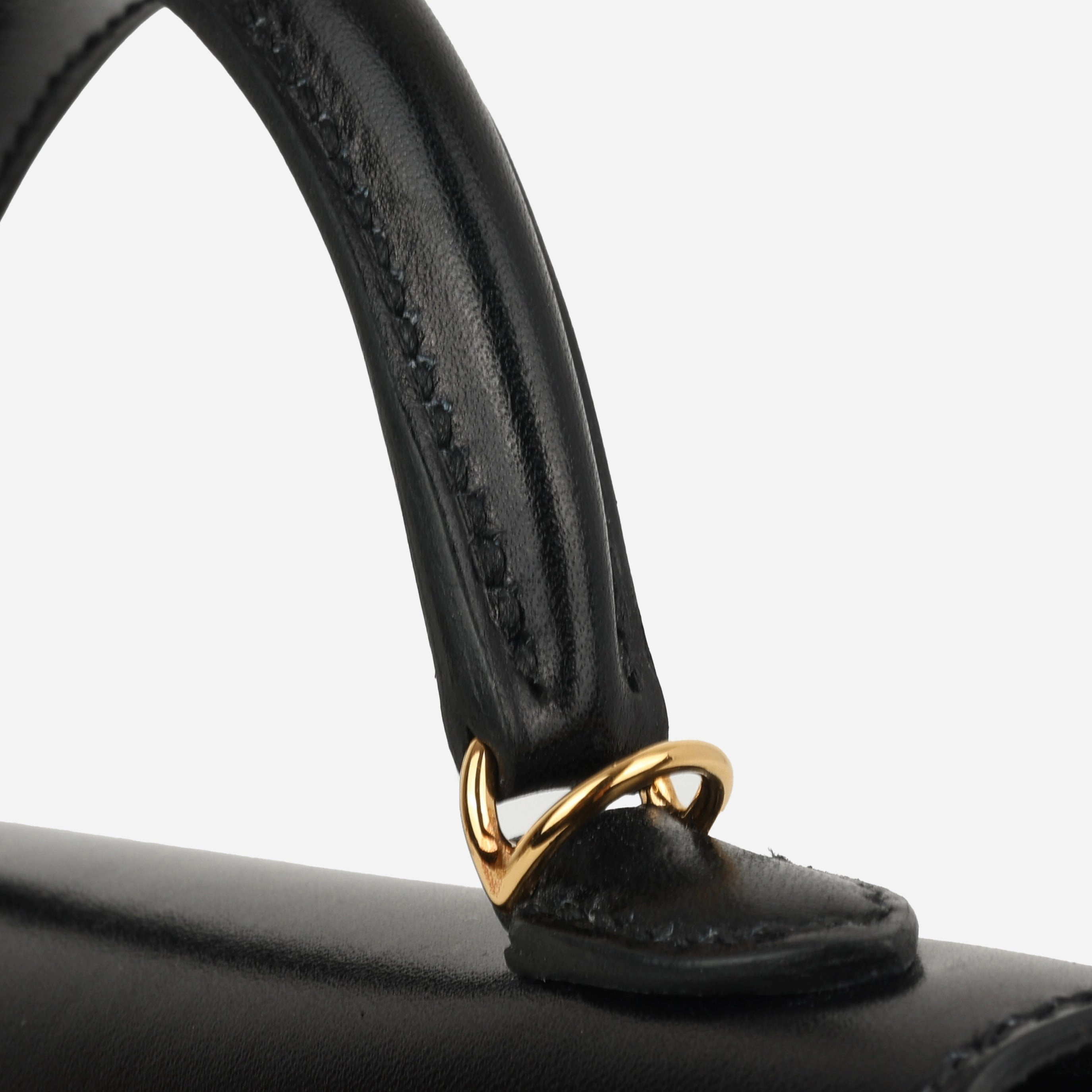Herms Mini Kelly - Black Box Calf