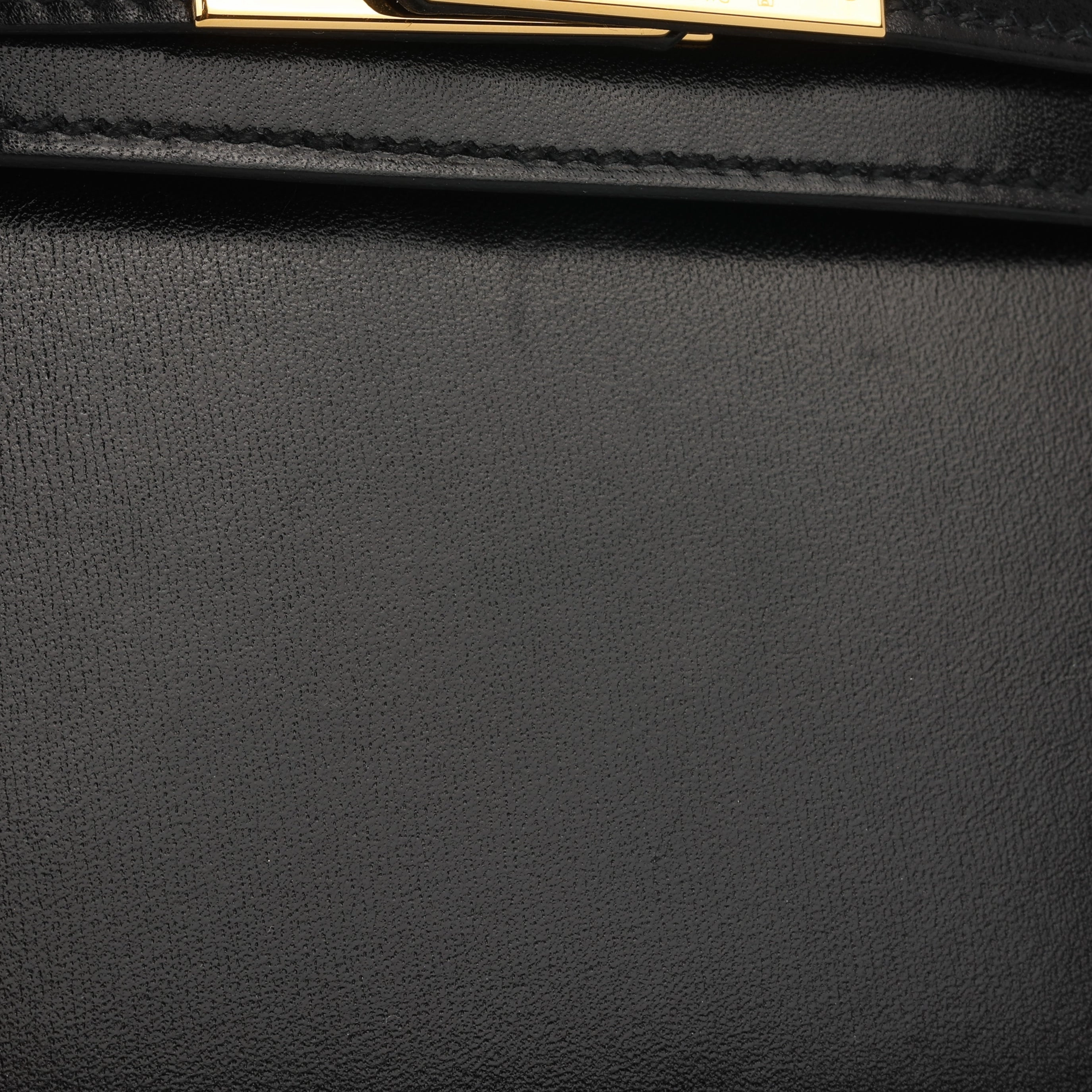 Herms Mini Kelly - Black Box Calf