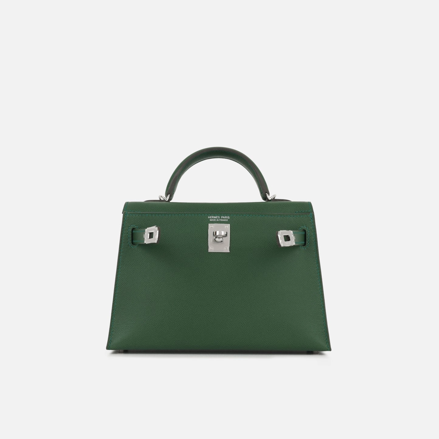 Herms Mini Kelly Vert Moyen Epsom PHW (NWT)