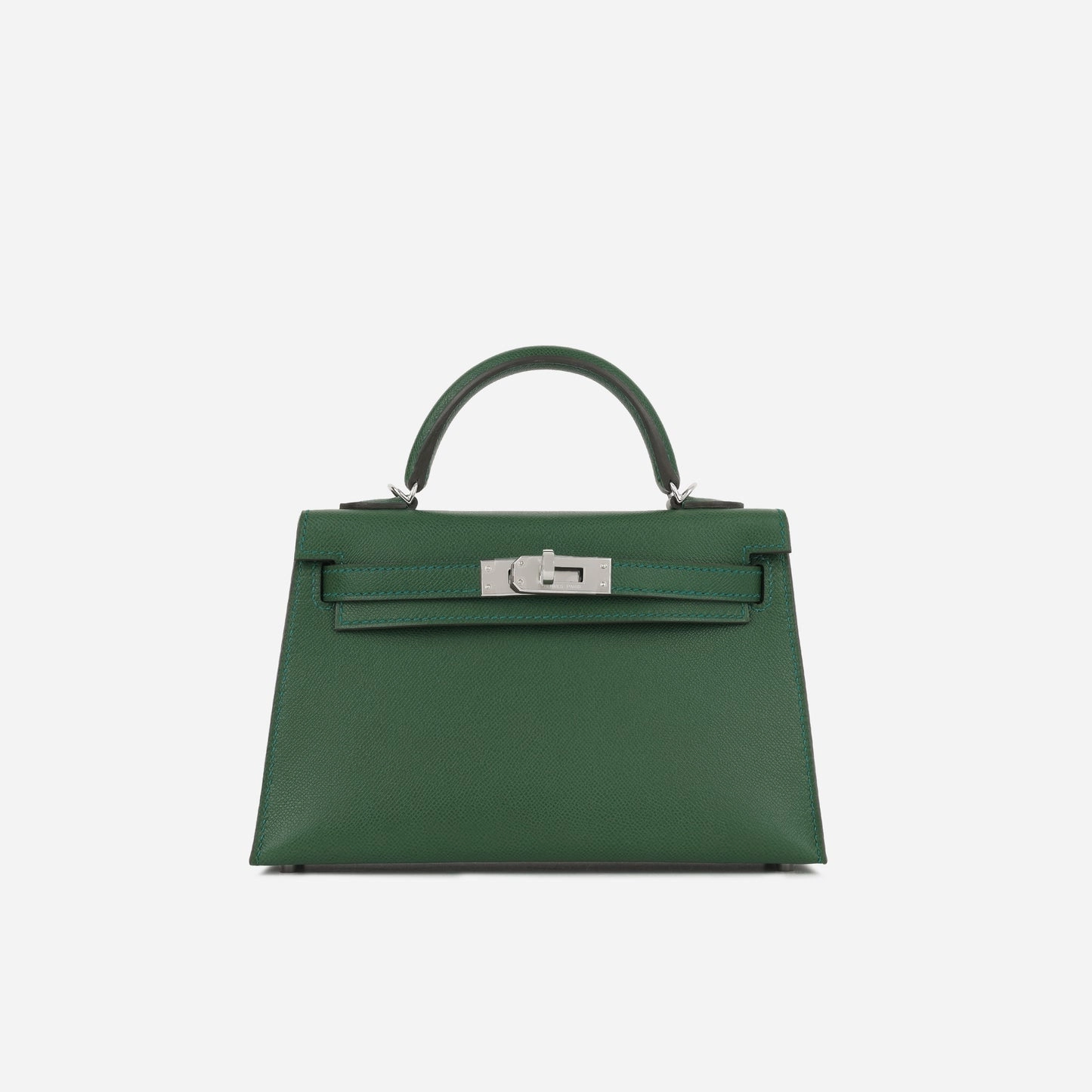 Herms Mini Kelly Vert Moyen Epsom PHW (NWT)